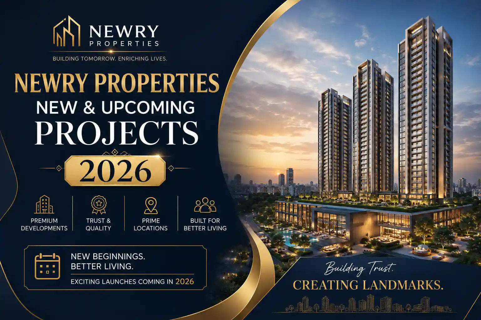 Overview of Newry Properties upcoming residential projects and plotted developments across Chennai